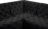 Tuft Velvet Modular Sectional - Deep Button Tufting, Stylish Design for Endless Configurations