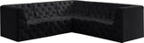 Tuft Velvet Modular Sectional - Deep Button Tufting, Stylish Design for Endless Configurations
