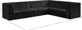 Tuft Velvet Modular Sectional - Deep Button Tufting, Stylish Design for Endless Configurations