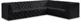 Tuft Velvet Modular Sectional - Deep Button Tufting, Stylish Design for Endless Configurations