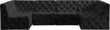 Tuft Velvet Modular Sectional - Deep Button Tufting, Stylish Design for Endless Configurations
