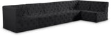 Tuft Velvet Modular Sectional - Deep Button Tufting, Stylish Design for Endless Configurations