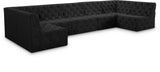 Tuft Velvet Modular Sectional - Deep Button Tufting, Stylish Design for Endless Configurations