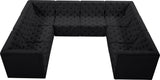 Tuft Velvet Modular Sectional - Deep Button Tufting, Stylish Design for Endless Configurations