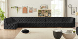 Tuft Velvet Modular Sectional - Deep Button Tufting, Stylish Design for Endless Configurations