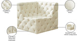 Tuft Velvet Corner Chair – Luxurious Deep Button Tufting, Modular Design for Endless Styles & Comfort