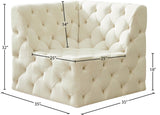 Tuft Velvet Corner Chair – Luxurious Deep Button Tufting, Modular Design for Endless Styles & Comfort