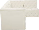 Tuft Soft Black Velvet Contemporary Modular Sectional with Deep Button Tufting for Any Space