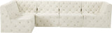 Tuft Soft Black Velvet Contemporary Modular Sectional with Deep Button Tufting for Any Space