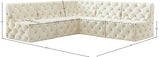 Tuft Soft Black Velvet Contemporary Modular Sectional with Deep Button Tufting for Any Space