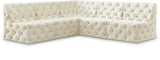 Tuft Soft Black Velvet Contemporary Modular Sectional with Deep Button Tufting for Any Space