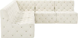 Tuft Soft Black Velvet Contemporary Modular Sectional with Deep Button Tufting for Any Space