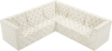 Tuft Soft Black Velvet Contemporary Modular Sectional with Deep Button Tufting for Any Space