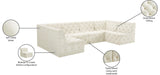 Tuft Soft Black Velvet Contemporary Modular Sectional with Deep Button Tufting for Any Space