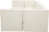 Tuft Soft Black Velvet Contemporary Modular Sectional with Deep Button Tufting for Any Space