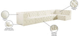Tuft Soft Black Velvet Contemporary Modular Sectional with Deep Button Tufting for Any Space