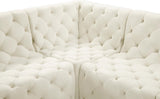 Tuft Soft Black Velvet Contemporary Modular Sectional with Deep Button Tufting for Any Space