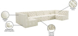 Tuft Soft Black Velvet Contemporary Modular Sectional with Deep Button Tufting for Any Space