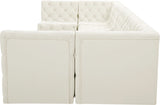 Tuft Soft Black Velvet Contemporary Modular Sectional with Deep Button Tufting for Any Space