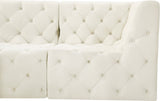 Tuft Soft Black Velvet Contemporary Modular Sectional with Deep Button Tufting for Any Space