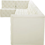 Tuft Soft Black Velvet Contemporary Modular Sectional with Deep Button Tufting for Any Space