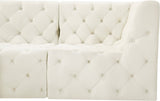 Tuft Soft Black Velvet Contemporary Modular Sectional with Deep Button Tufting for Any Space