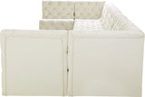 Tuft Soft Black Velvet Contemporary Modular Sectional with Deep Button Tufting for Any Space