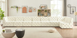 Tuft Soft Black Velvet Contemporary Modular Sectional with Deep Button Tufting for Any Space
