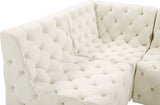 Tuft Soft Black Velvet Contemporary Modular Sectional with Deep Button Tufting for Any Space