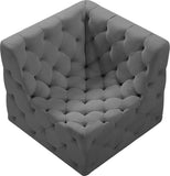 Tuft Velvet Corner Chair – Luxurious Deep Button Tufting, Modular Design for Endless Styles & Comfort