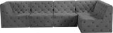 Tuft Velvet Modular Sectional Sofa - Deep Button Tufting, Soft Black Velvet, Infinite Configurations