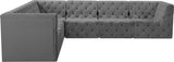 Tuft Velvet Modular Sectional Sofa - Deep Button Tufting, Soft Black Velvet, Infinite Configurations