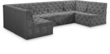Tuft Velvet Modular Sectional Sofa - Deep Button Tufting, Soft Black Velvet, Infinite Configurations