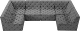 Tuft Velvet Modular Sectional Sofa - Deep Button Tufting, Soft Black Velvet, Infinite Configurations