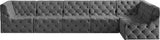Tuft Velvet Modular Sectional Sofa - Deep Button Tufting, Soft Black Velvet, Infinite Configurations