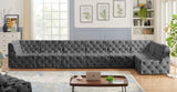 Tuft Velvet Modular Sectional Sofa - Deep Button Tufting, Soft Black Velvet, Infinite Configurations