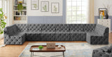 Tuft Velvet Modular Sectional Sofa - Deep Button Tufting, Soft Black Velvet, Infinite Configurations