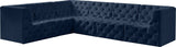 Tuft Velvet Modular Sectional Sofa - Luxurious Deep Button Tufting with Infinite Configurations