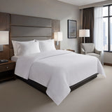 Luxury Box Pattern Matelasse Coverlet, White