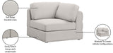 Beckham Contemporary Corner Chair - Modular Design with Soft Upholstery for Stylish Living Spaces