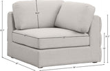 Beckham Contemporary Corner Chair - Modular Design with Soft Upholstery for Stylish Living Spaces