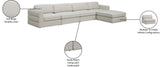 Beckham Modular Sectional Sofa in Soft Linen Fabric - Stylish Comfort for Contemporary Living Spaces