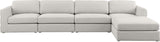 Beckham Modular Sectional Sofa in Soft Linen Fabric - Stylish Comfort for Contemporary Living Spaces