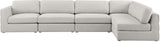 Beckham Modular Sectional Sofa in Soft Linen Fabric - Stylish Comfort for Contemporary Living Spaces