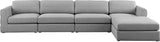 Beckham Modular Sectional Sofa - Soft Beige Linen Upholstery for Contemporary Living Spaces