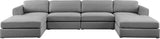 Beckham Modular Sectional Sofa - Soft Beige Linen Upholstery for Contemporary Living Spaces
