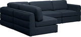 Beckham Modular Sectional Sofa - Soft Beige Linen Upholstery for Contemporary Living Spaces