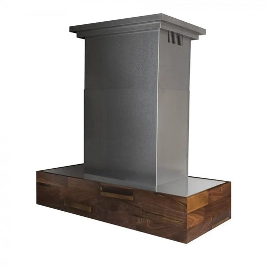 ZLINE 48" Wooden Wall Mount Range Hood Butcher Block, 681W-48