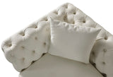 Aurora Contemporary Chair with Gold Legs, Deep Button Tufting & Cozy Pillows for Stylish Comfort