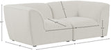 Miramar Modular Sofa - Luxurious Linen Texture, Contemporary Design, and Endless Configuration Options